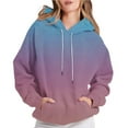 thumbnail image 1 of Wensltd Women's Printing Long Sleeve Hoodies Casual Tunic Pullover Sweatshirts with Pocket, 1 of 7