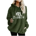 thumbnail image 1 of Wensltd Women's Pullover Sweatshirt Drawstring Hoodie Warm Fall and Winter Long Sleeve Tops, 1 of 6