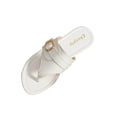 thumbnail image 1 of Wensltd Women's Sandals Trendy Open Toe Sandals Plus Size Flat Soft Sole Lightweight for Spring Summer Dressy Sandals White, 1 of 9
