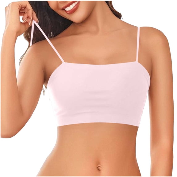 Wensltd Women's Seamless Square Neck Cami Crop Tops Bralette Style Camisole for Layering and Daily Wear