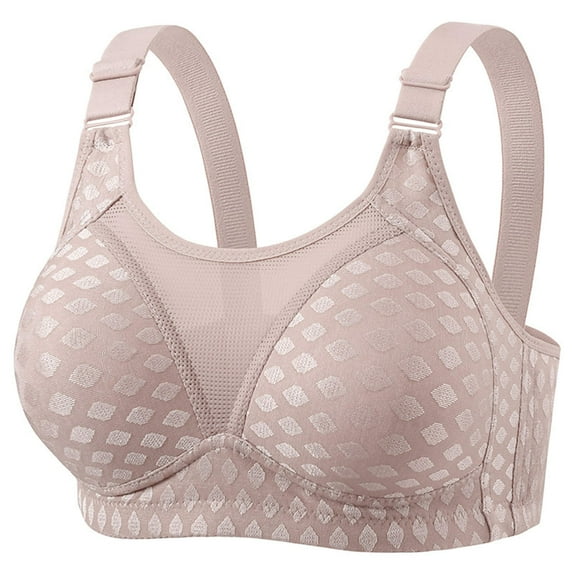 Wensltd Women's Seamless Wireless Bra Lightly Lined Comfort Everyday Full Coverage All Season Push-Up Breathable Underwear