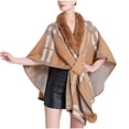 thumbnail image 1 of Wensltd Women's Shawls Wrap Elegant Soft Capes Open Front Warm Outwear Fall Winter Cloak Cardigan Tops, 1 of 4