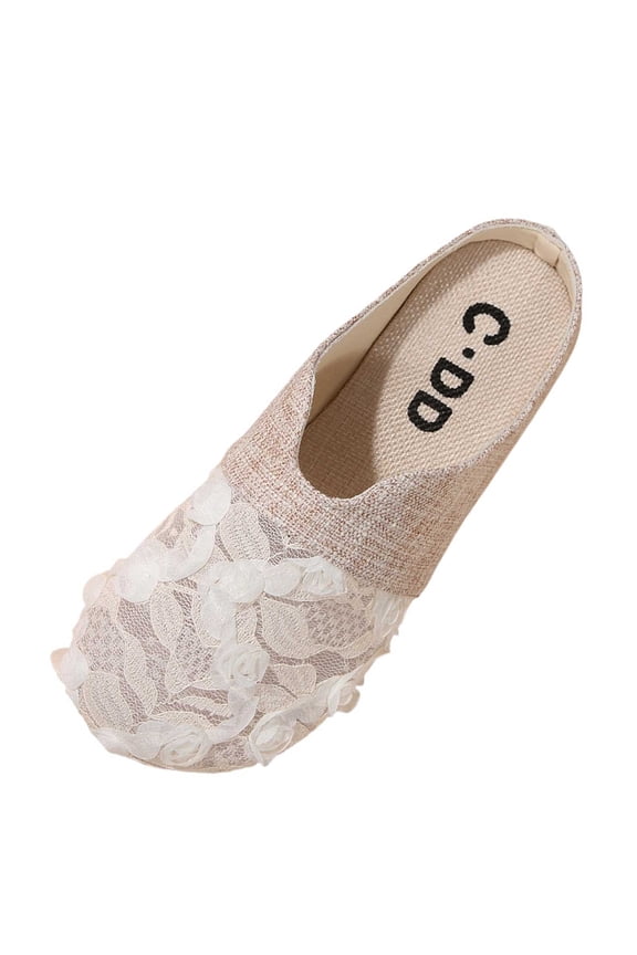 Women's Shoes Comfortable Round Toe Lace Upper Closed Toe Loafers Solid Color Breathable Design Versatile for Everyday Wear Shoes Beige