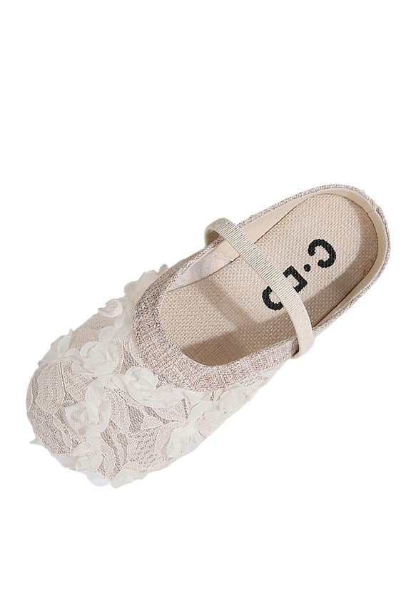 Women's Shoes Comfortable Solid Color Round Toe Closed Toe Loafers Soft Breathable Daily Wear Casual Shoes Beige