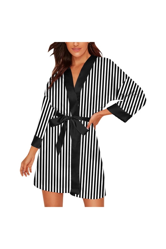 Women's Short Robe Loungewear Cover Up Soft Lightweight Summer Women V Neck Homewear