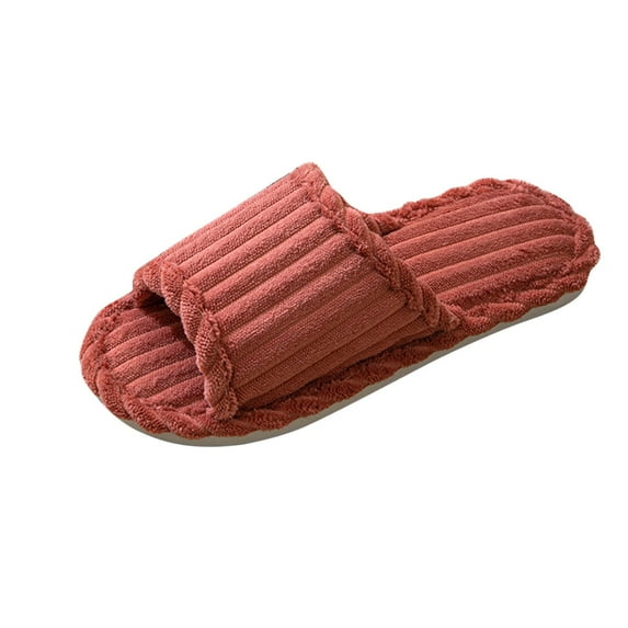 Wensltd Women's Slippers Couple Memory Foam Soft Warm Fuzzy House Slippers Indoor Outdoor