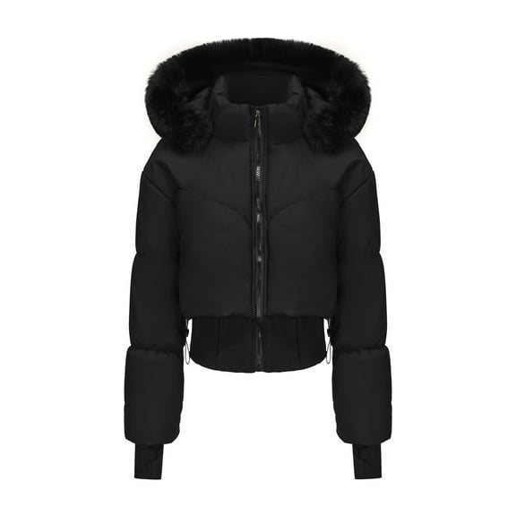 Wensltd Women's Snow Coat Fall Winter Outerwear Soft Warm Cotton-padded Jacket