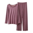 thumbnail image 1 of Wensltd Women's Summer Pajama Set Short Sleeve Notch Collar Tops and Elastic Waist Shorts 2 Piece, 1 of 5