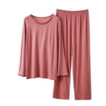 thumbnail image 1 of Wensltd Women's Summer Pajama Set Short Sleeve Notch Collar Tops and Elastic Waist Shorts 2 Piece, 1 of 5