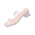 thumbnail image 1 of Wensltd Women's Summer Sandals Walking Block Heel Slides Soft Lightweight All Season Comfy Casual Sandals, 1 of 9