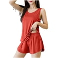 thumbnail image 1 of Wensltd Women's Summer Short Pajama Set Loose Home Plus Size Sleepwear, 1 of 5
