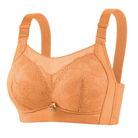 Wensltd Women's Thin Style Lace Wide Strap Bra Push Up Daily Wear Casual Style Full Coverage Plus Size Bras