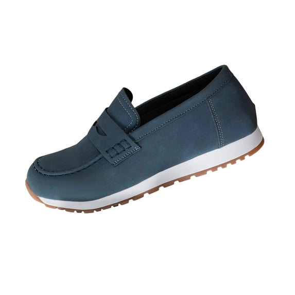 Wensltd Women's Walking Shoes Comfortable Spring Fall Shoes Round Toe Soft Sole Casual Shoes Lightweight Breathable Navy