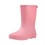 Wensltd Womens Waterproof Rain Boots Mid Calf Comfort Women Garden Boots Fashion Casual Waterproof Shoes