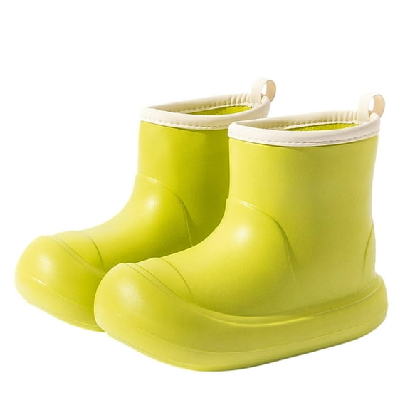 Wensltd Women's Waterproof Rain Boots Thick Sole Short Ankle Outdoor Garden Shoes Non-Slip All Seasons Comfort Wear