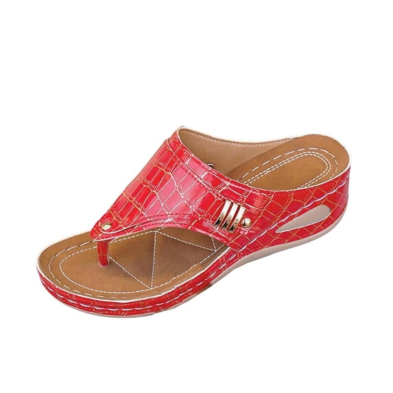 Wensltd Women's Wedge Sandals Casual Outdoor Wear Comfortable Stylish Design Lightweight Chunky Sole Sandals for Summer