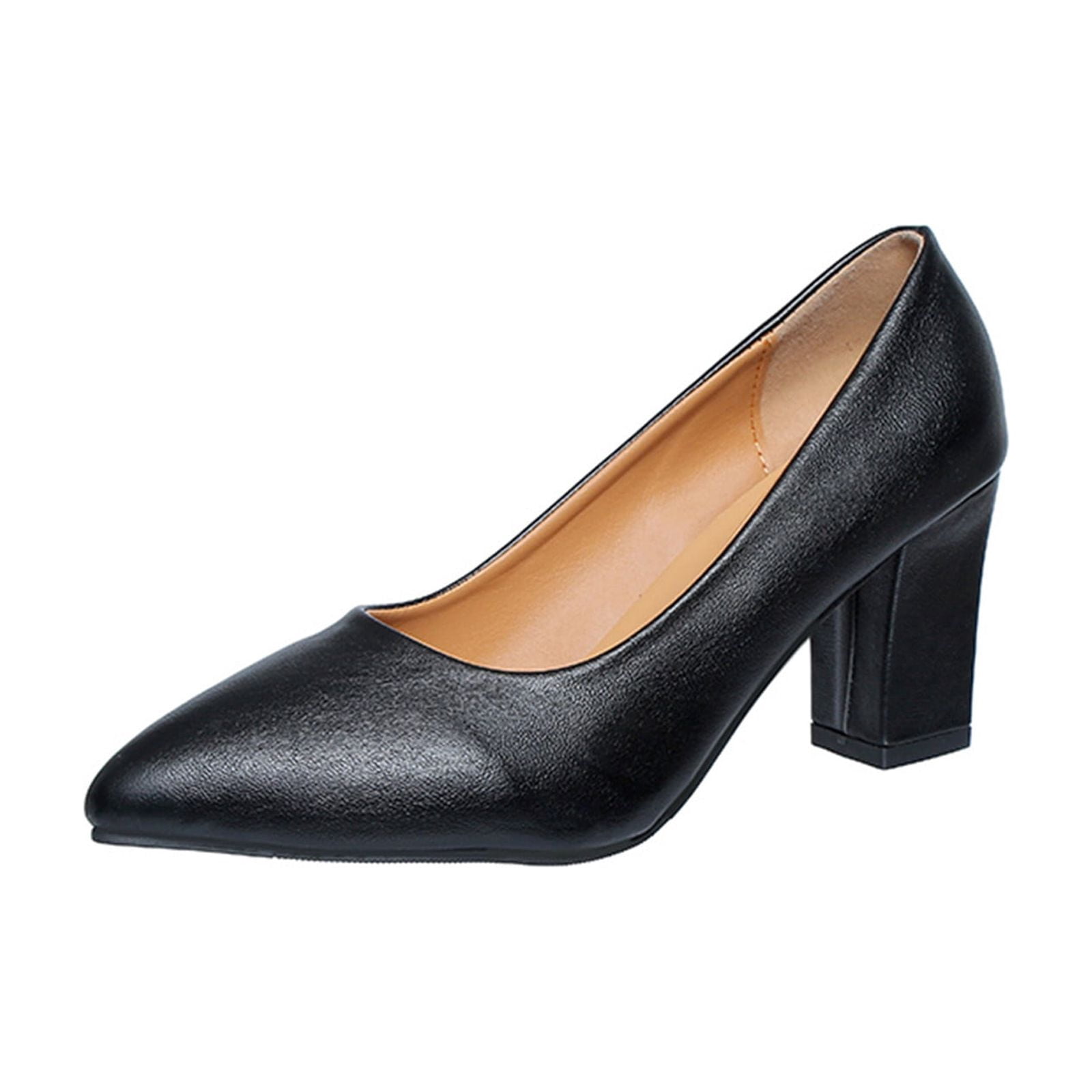 Women's Classic Black Stiletto Pumps – Pointed Toe High Heels For Office, Party, Or Formal Wear