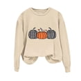 thumbnail image 1 of Wensltd Womens Thanksgiving Sweatshirts No Hood Pumpkin Graphic Fall Long Sleeve Pullover Tops Casual Fashion, 1 of 4