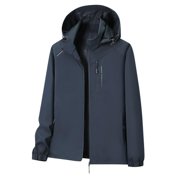 Wensltd Womens Waterproof Jacket Hooded Lightweight Outdoor Hiking Sport Windbreaker with Pocket