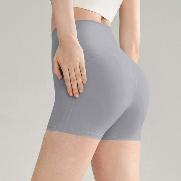 Wensltd Womens Workout Seamless Butt Lifting Shorts High Waisted Tummy Control Gym Yoga Shorts