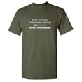 thumbnail image 1 of Went Outside Sarcastic Humor Graphic Tees Gift For Mens Novelty Funny T Shirt, 1 of 5