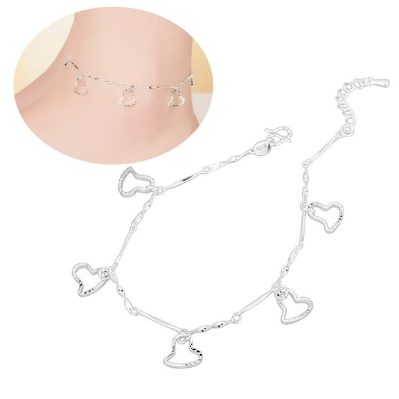 Wentin Anklet Clearance! Hollow Love Anklet Women Simple Sexy Mori Foot Chain Women's Ankle Chain Jewelry