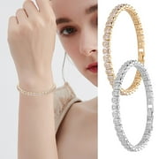 Wentin Bracelets Clearance! Women's Bracelet Sterling Silver Women's Tennis Bracelet Adjustable Bracelet Zircon Bracelet A Gift From Her Friend Bracelet