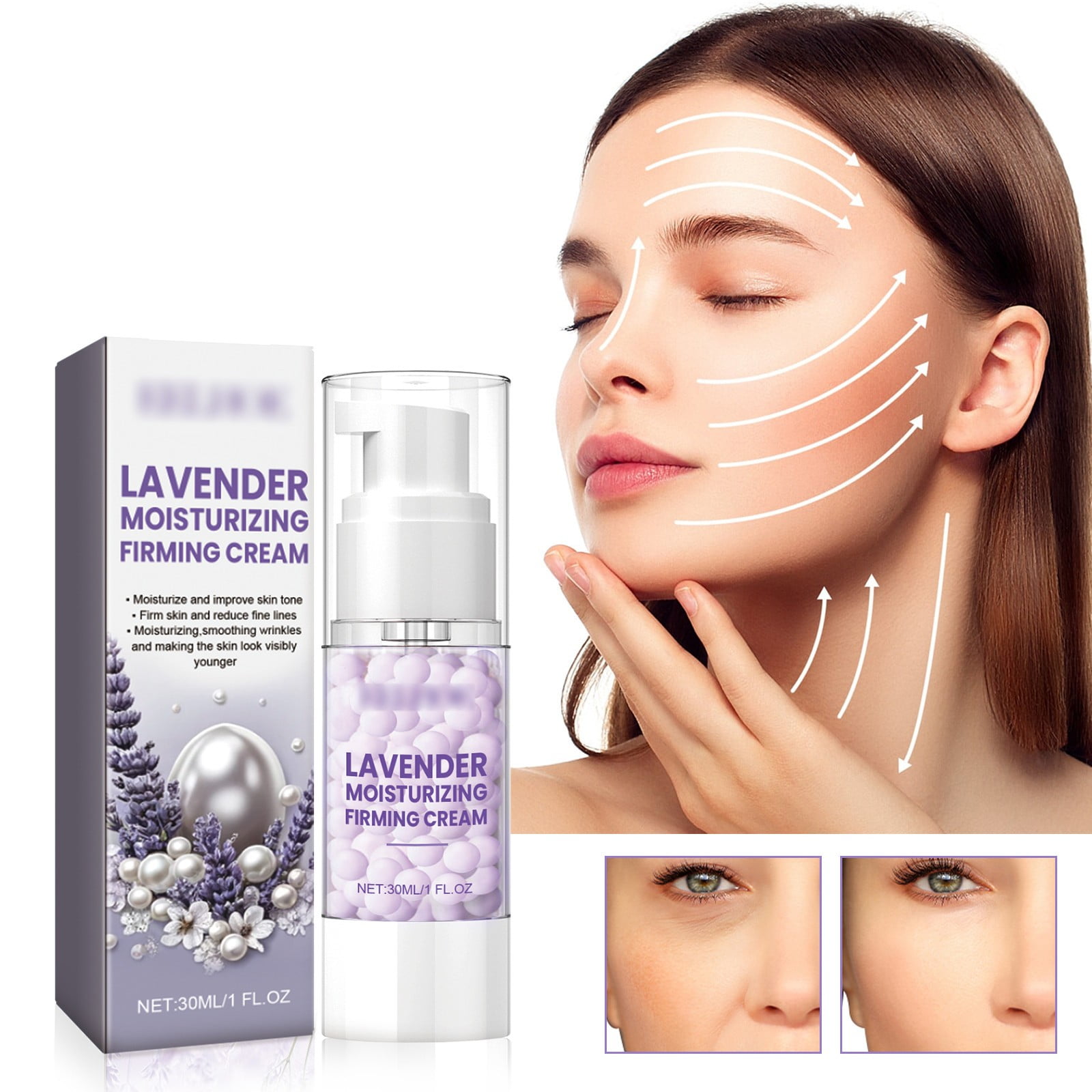 Wentin Creams Moisturizers Lavender Pearl Face Care Moisturizes