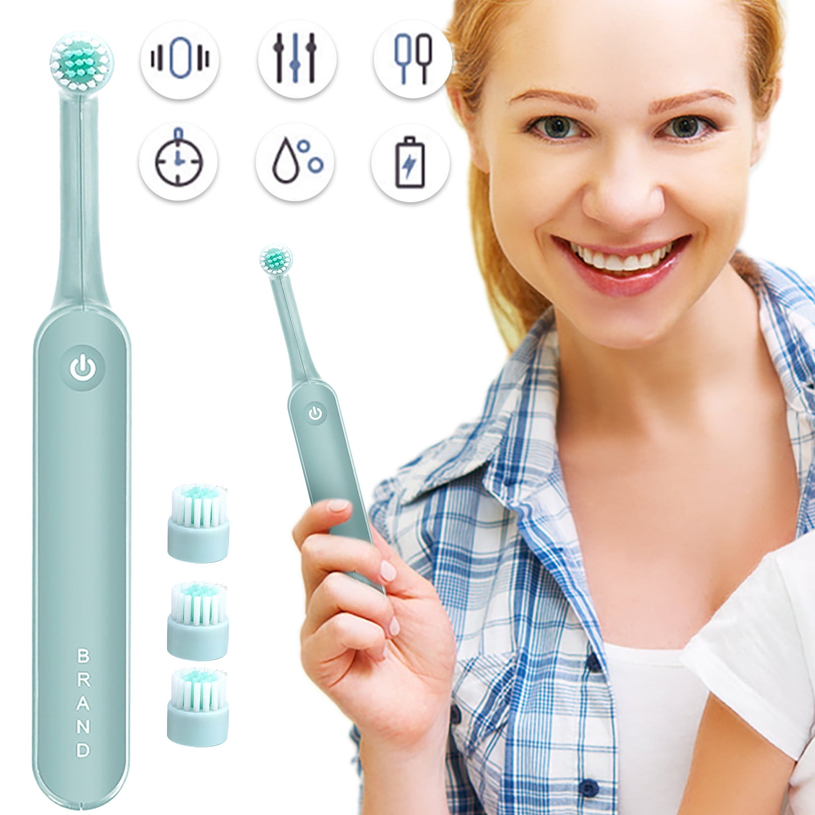 Wentin Electric Toothbrush, Sonic Toothbrush with 36,00 Pulses/Min, Electric Toothbrushes for