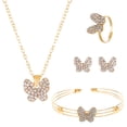 thumbnail image 1 of Wentin Jewelry Sets Clearance! Diamond Butterfly Love Jewelry Set For Women Teen Dainty Cubic Zircon Studs Trendy Statement Jewelry Gifts, 1 of 8