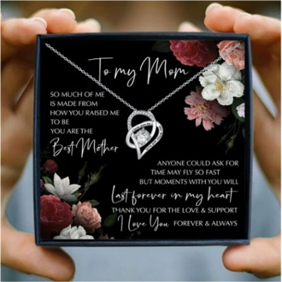Wentin Necklaces & Pendants Clearance! Mother Necklace Women Jewellry Mother's Day Gift "i Love You To The Moon And Back" Heart Necklaces To My Mom Birthday