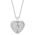 thumbnail image 1 of Wentin Necklaces & Pendants Clearance! Simple Necklace Fashion Heart Shape Pendant Personality Chain Lock Heart Men's And Women's Open And Close Necklace Clavicle Chain Pendant Necklace, 1 of 7
