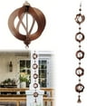 thumbnail image 1 of Wentin Other Clearance! Rain Chain Rotating Rain Chain Rotating Wind Chime Metal Rain Chain Garden Crafts, 1 of 9