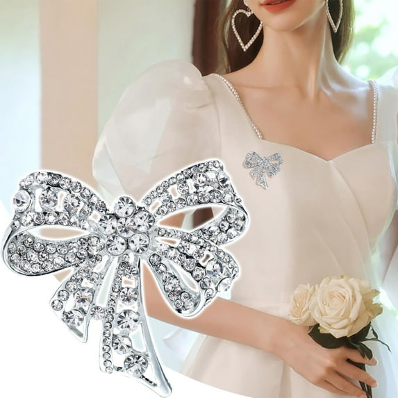 Wentin Reduced Brooch Diamond Brooch Rhinestone Bow Corsage Fashion Men's And Women's Clothing Brooch