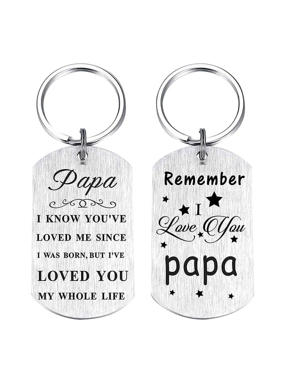 Wentin Reduced Keychains Dad/Mother/Papa/Grandma Birthday Gifts For Family Keychain Remember I Love You Dad Gifts Meaningful Dad Birthday Present From Daughter/Son
