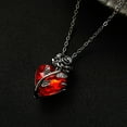 thumbnail image 1 of Wentin Reduced Necklaces & Pendants Gothic Necklace For Women Vintage Punk Blacke Rose Necklaces Long Goth Heart Necklaces Halloween Necklace Valentine's Day Jewelry Gifts, 1 of 6