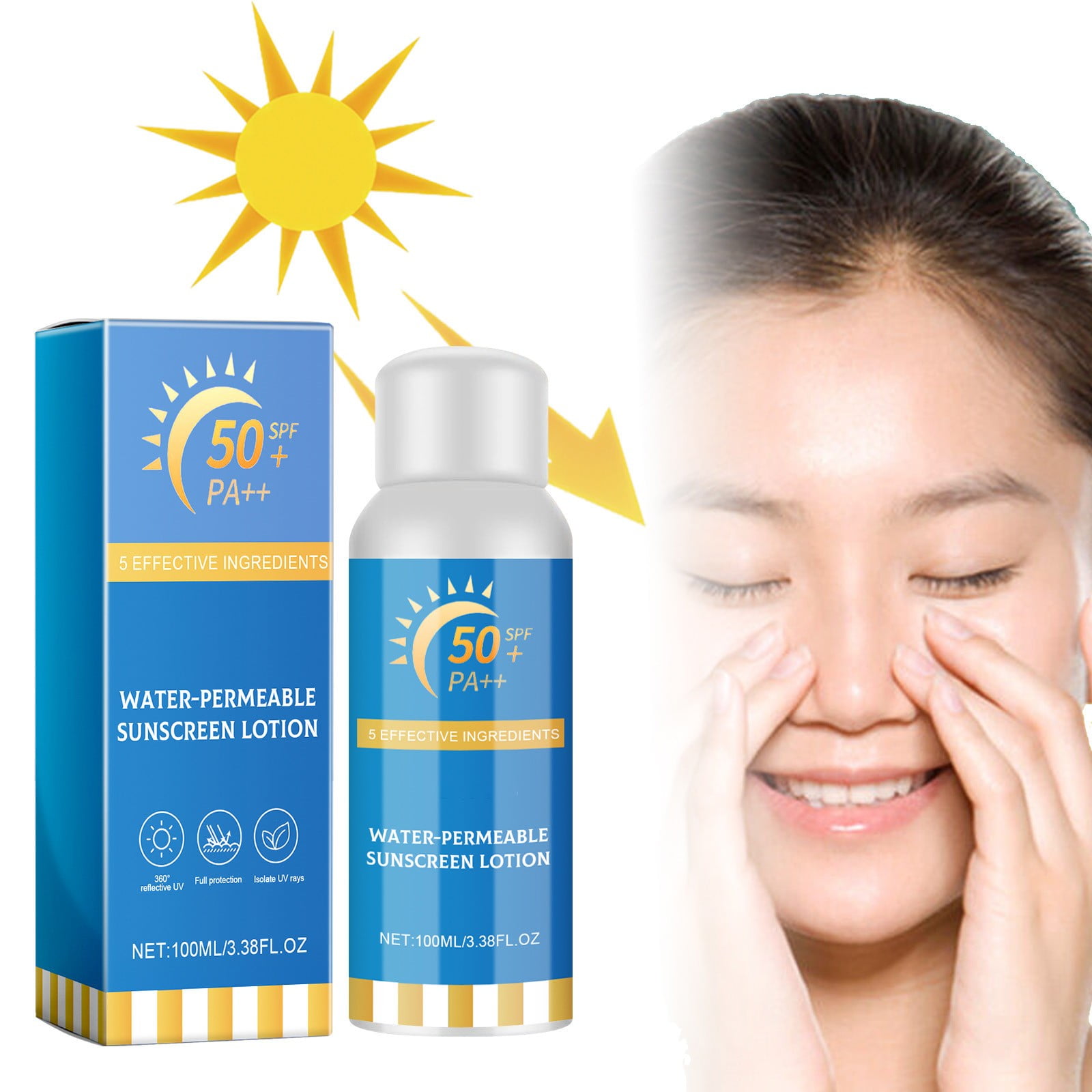 Wentin Sunscreens Moisturizing Protective Spray Summer Outdoor Isolation Rapid Film Formation