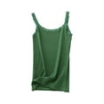 thumbnail image 1 of Wenyuyu Camisole for Women Scoop Neck Lace Trim Spaghetti Strap Tank Tops Sleeveless Summer Loose Casual Comfy Blouses Army Green 3XL, 1 of 3