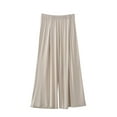 thumbnail image 1 of Wenyuyu Palazzo Trousers for Women Summer Elastic High Waist Solid Color Yoga Pants Loose Lounge Comfy Breathable Pajama Pants, 1 of 4