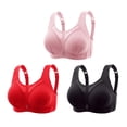 thumbnail image 1 of Wenyuyu Push Up Bras for Women Wireless Solid Color Cool Everyday Bralettes Plus Size Comfortable No Underwire Bras, 1 of 8