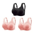 thumbnail image 1 of Wenyuyu Push Up Bras for Women Wireless Solid Color Cool Everyday Bralettes Plus Size Comfortable No Underwire Bras, 1 of 8