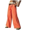 thumbnail image 1 of Wenyuyu Womens Baggy Jeans Lounge Oversized Wide Leg Denim Pants Retro Distressed High Waist Y2k Palazzo Pants with Pockets, 1 of 7