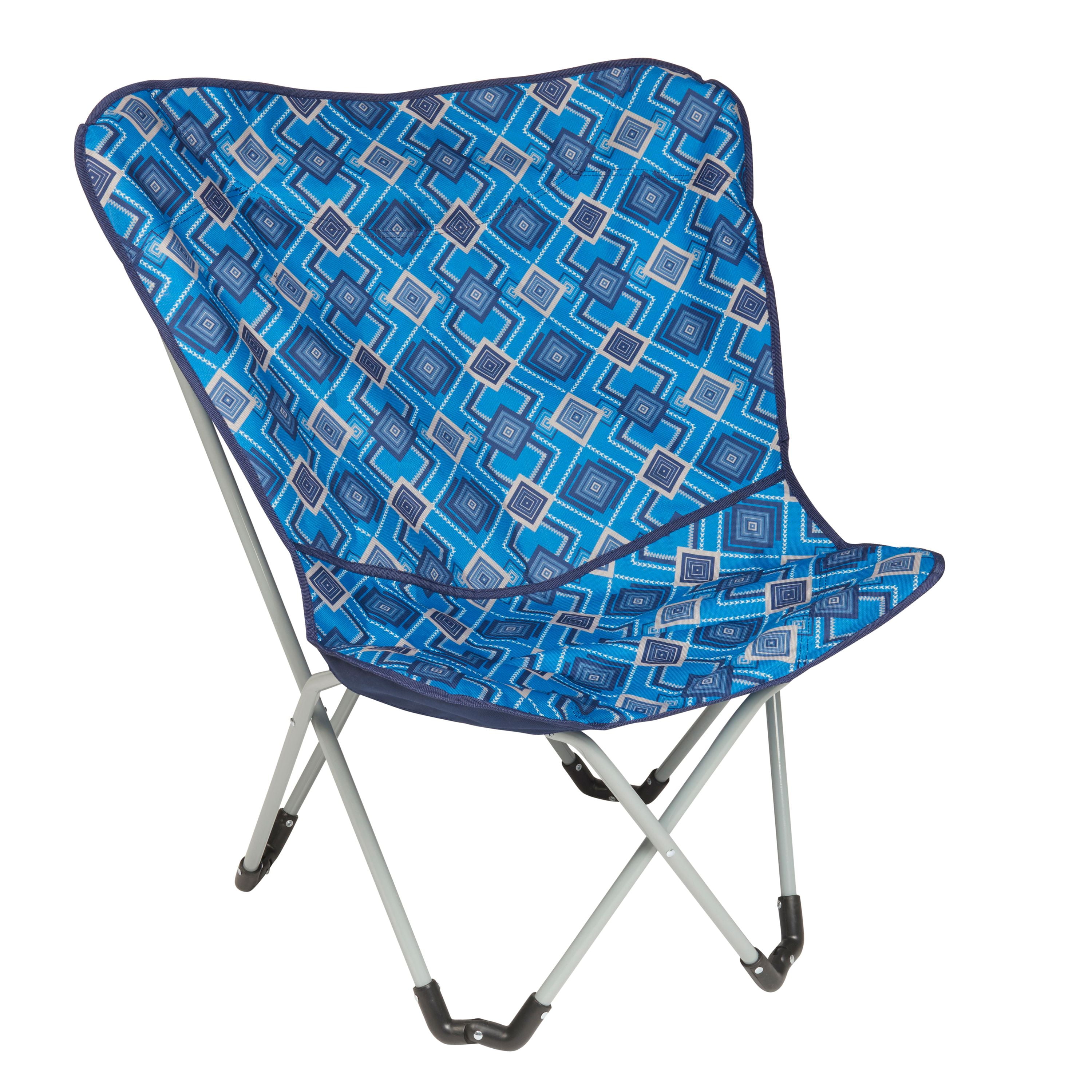 Wenzel Adult Bucket Camping Chair, Blue