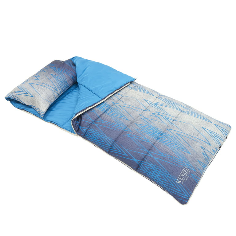 Ozark Trail 35-Degree Cool Weather Rectangular Sleeping Bag, Blue
