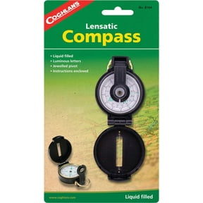 Coleman Lensatic Compass - Military Style Navigation Tool - Multicolor