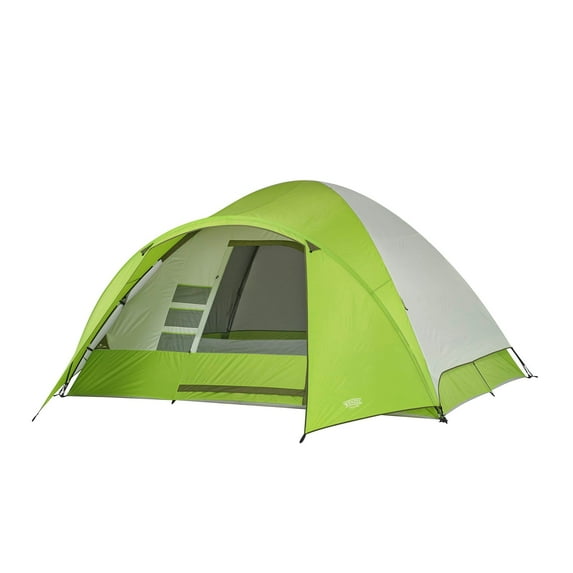 Wenzel Portico 6 10 x 12 Foot 8 Person Family Camping Tent with Rainfly, Green