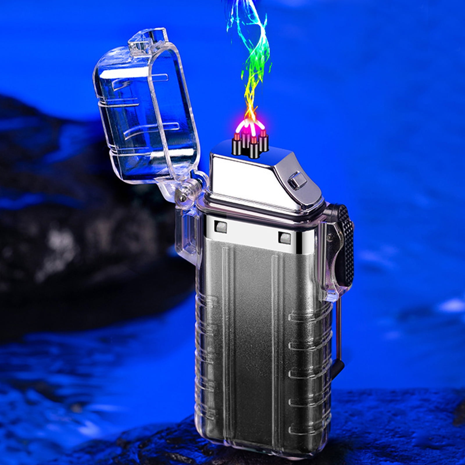 WeowiYief Outdoor Windproof Lighter Electric Lighters USB Rechargeable ...