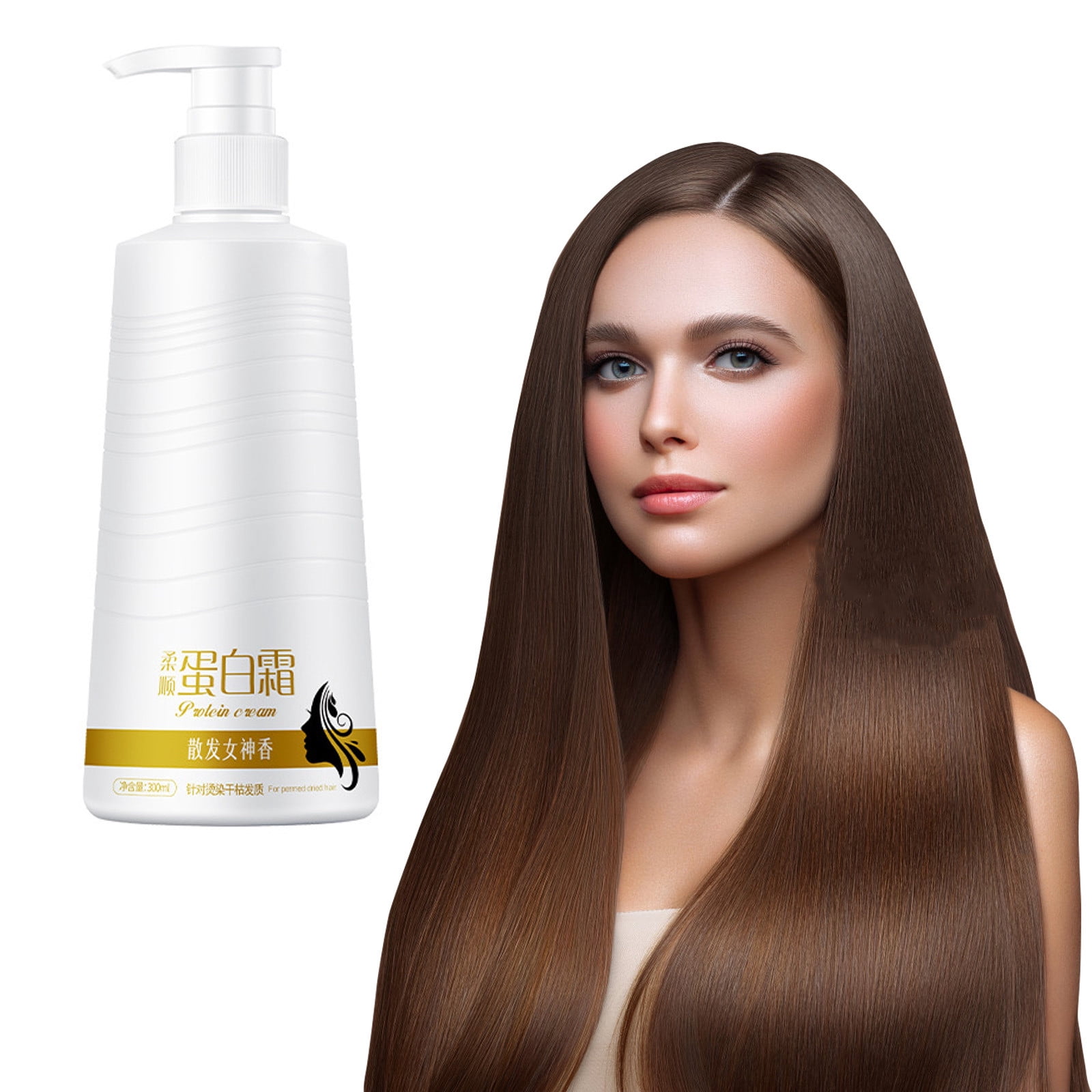 WeowiYief Protein Cream Conditioner Repair Hot Dyed Frizzy Hair Soft