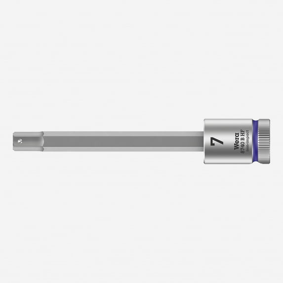 Wera 003038 3/8" Drive Zyklop Hex-Plus Bit Socket with Holding Function 7.0 mm Long