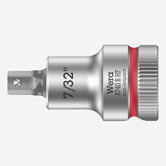 Wera 003087 3/8" Drive Zyklop Hex-Plus Bit Socket with Holding Function 7/32"